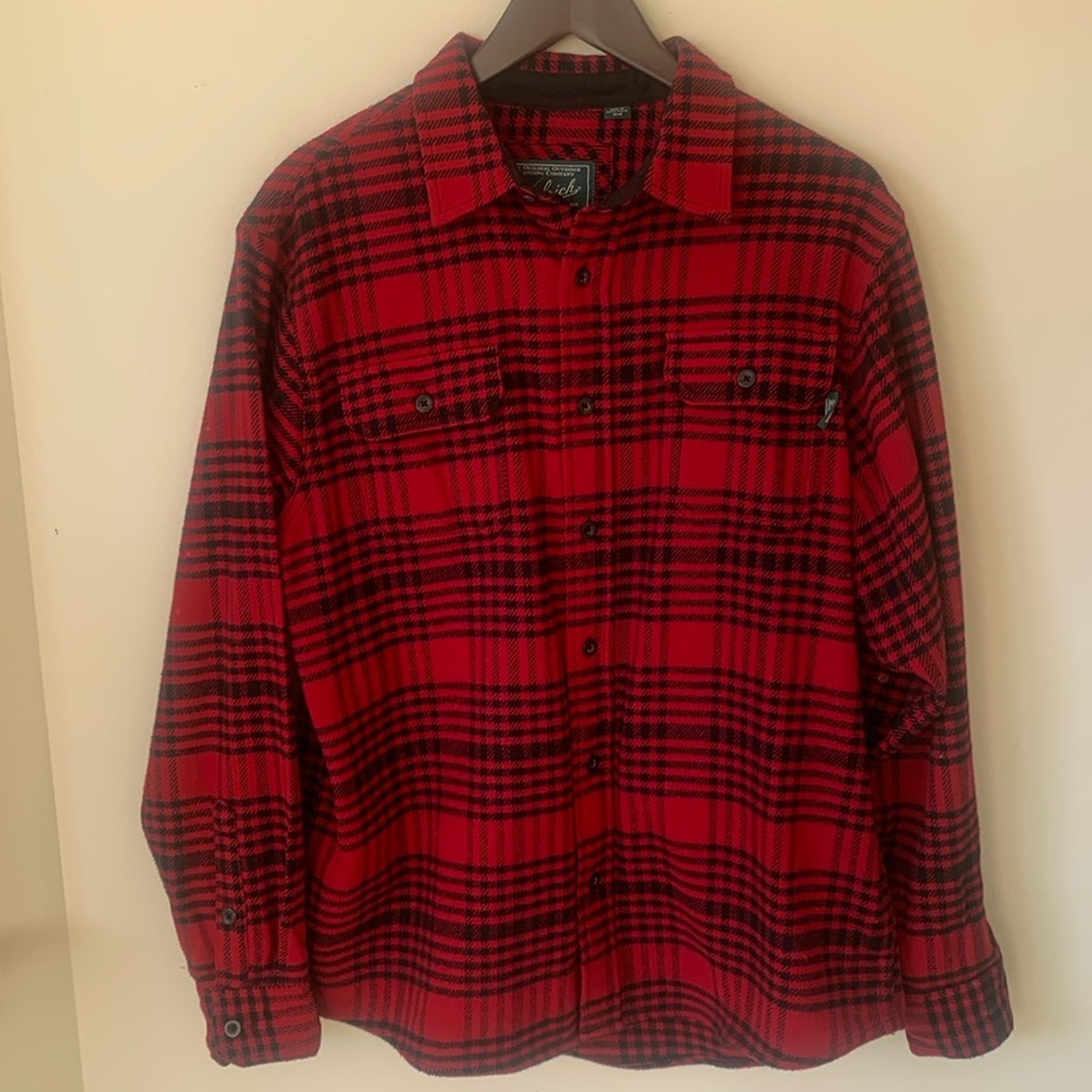 WOOLRICH COTTON HEAVYWEIGHT BRAWNY BUFFALO PLAID FLANNEL SHACKET UNISEX SIZE M